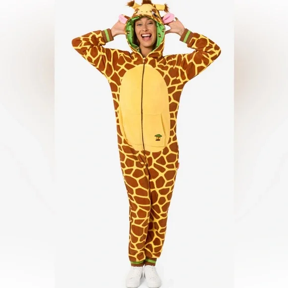OppoSuits Giraffe adult unisex onesie - Picture 2 of 6
